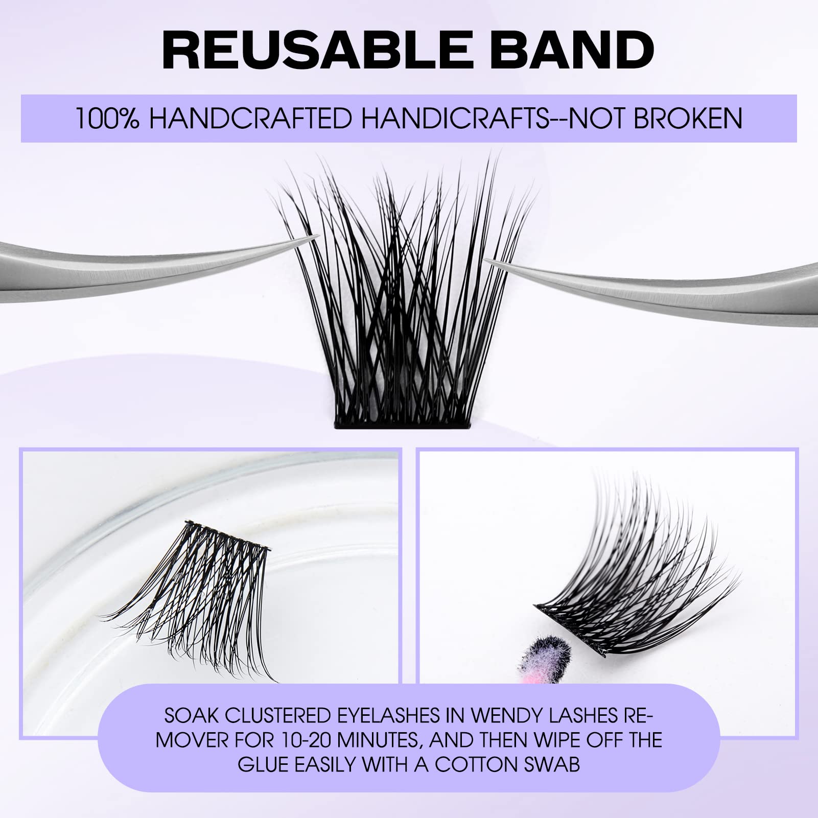 Individual Cluster Lashes 30D/40D Mixed Natural Eyelash Clusters