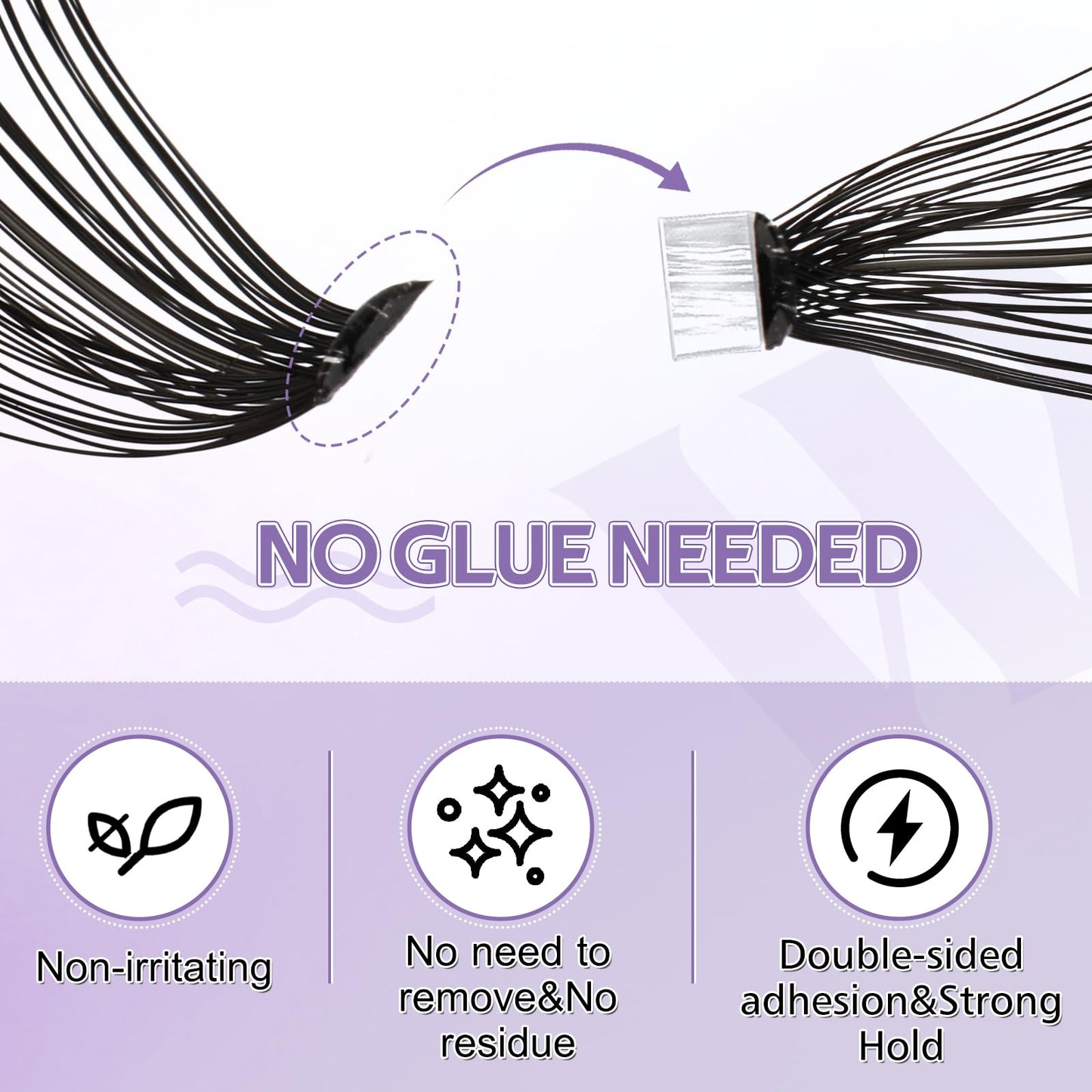 Individual Cluster Lashes 30D/40D Mixed Natural Eyelash Clusters