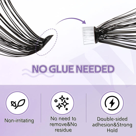 Individual Cluster Lashes 30D/40D Mixed Natural Eyelash Clusters