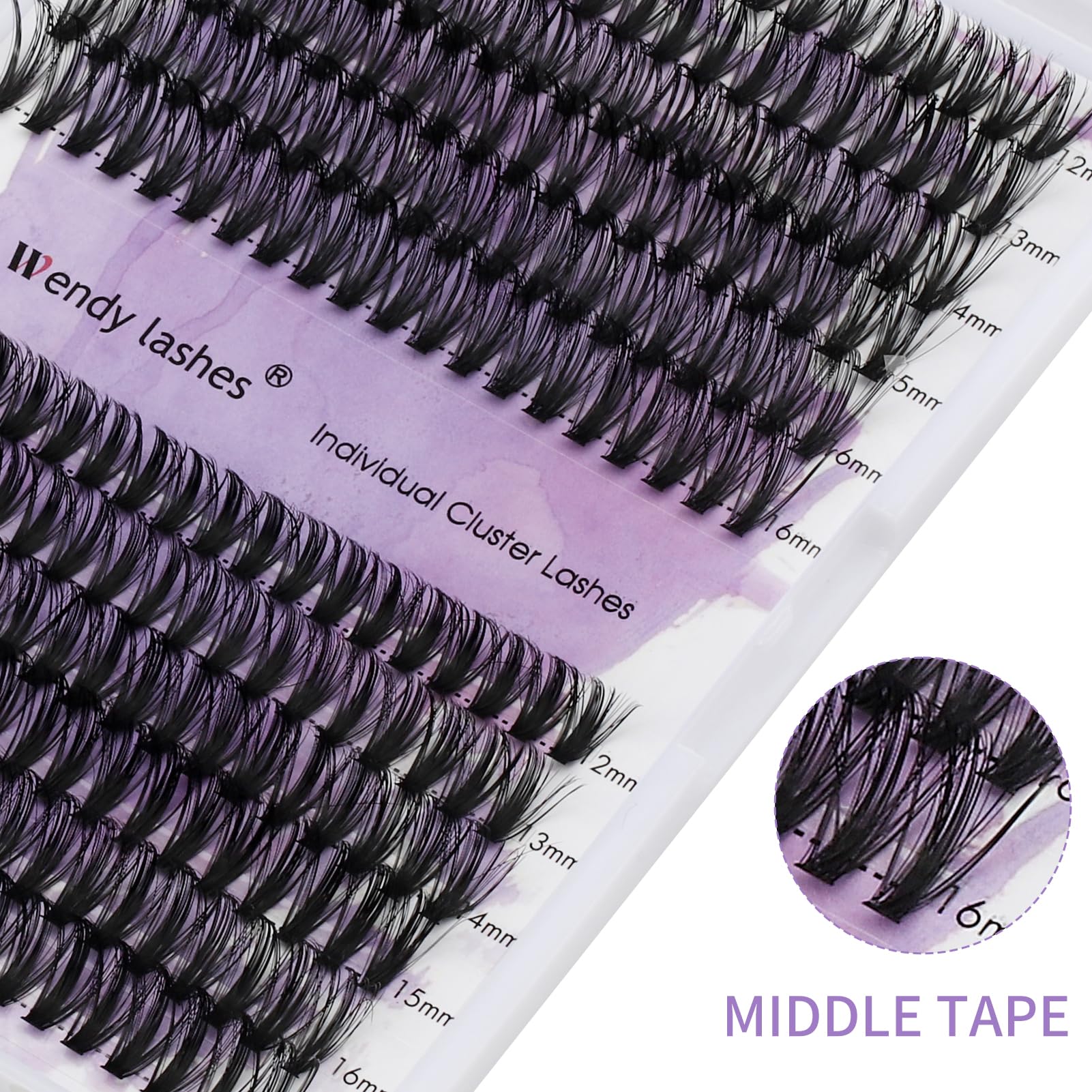 Individual Cluster Lashes 30D/40D Mixed Natural Eyelash Clusters
