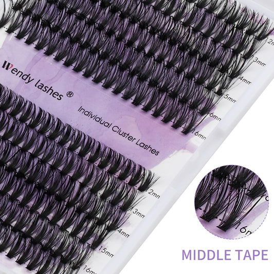 Individual Cluster Lashes 30D/40D Mixed Natural Eyelash Clusters