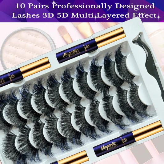 DUOERLA Magnetic Eyelashes Magnetic Lashes Natural