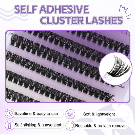 Individual Cluster Lashes 30D/40D Mixed Natural Eyelash Clusters