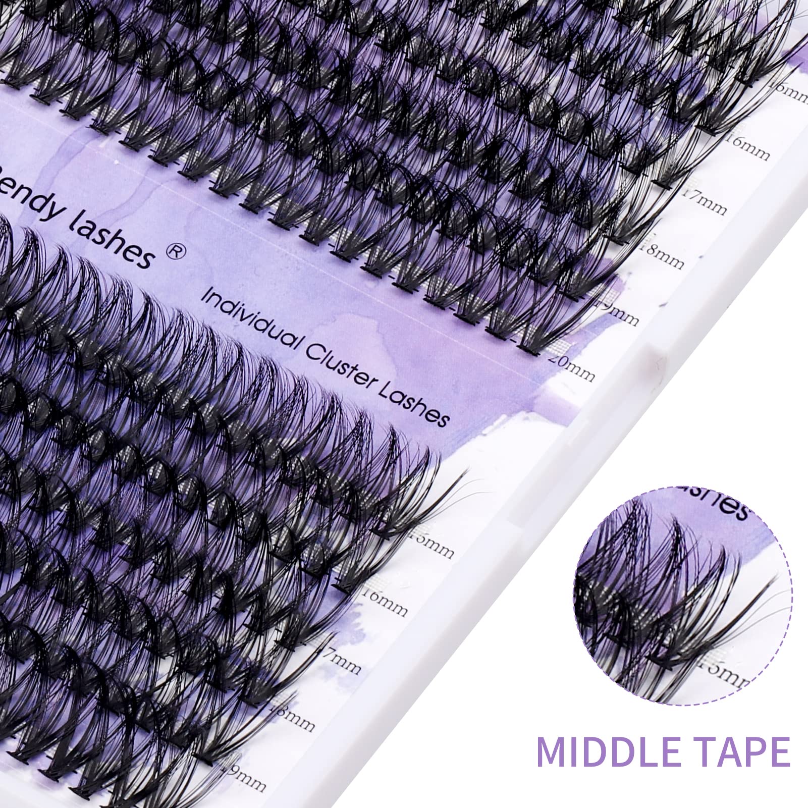 Individual Cluster Lashes 30D/40D Mixed Natural Eyelash Clusters