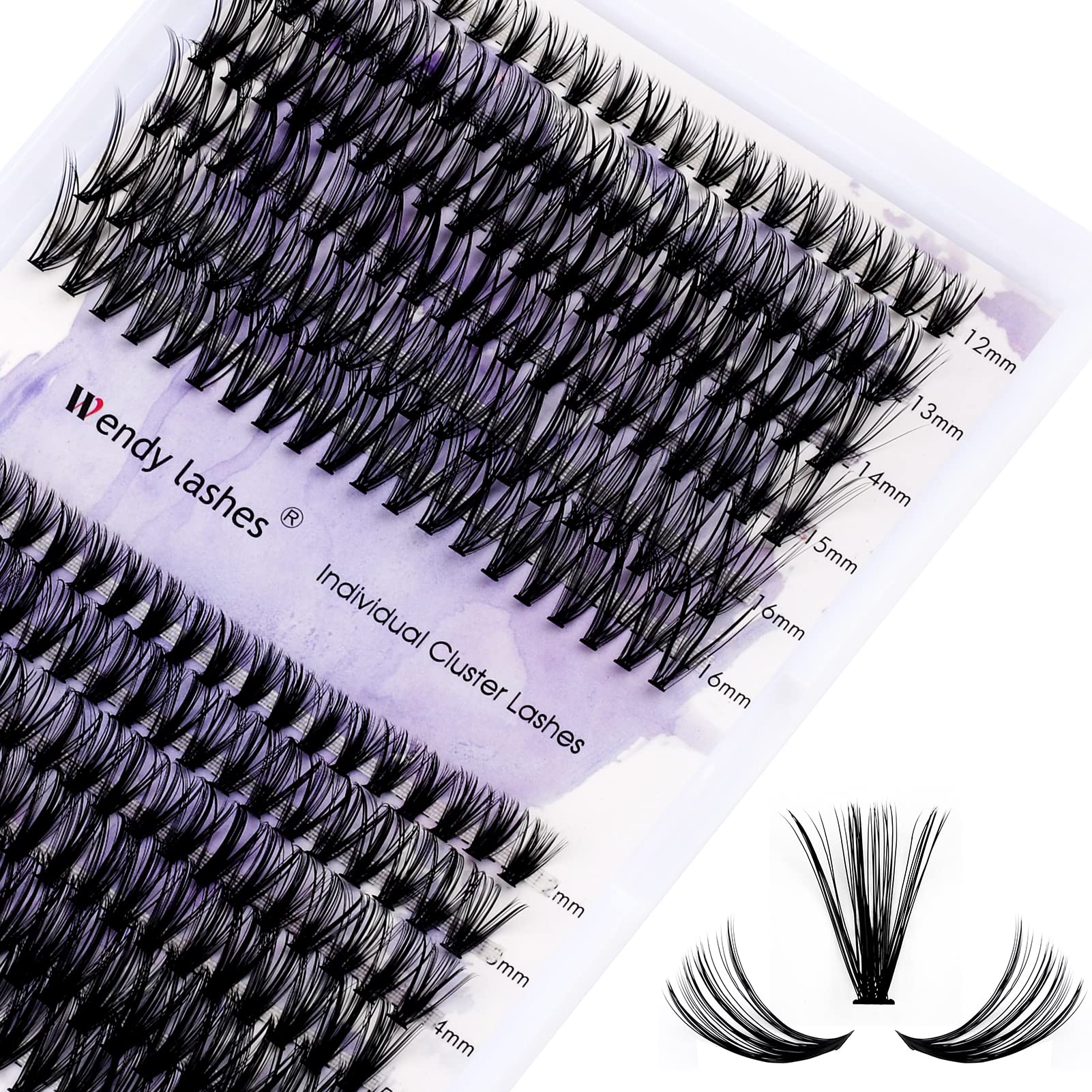 Individual Cluster Lashes 30D/40D Mixed Natural Eyelash Clusters