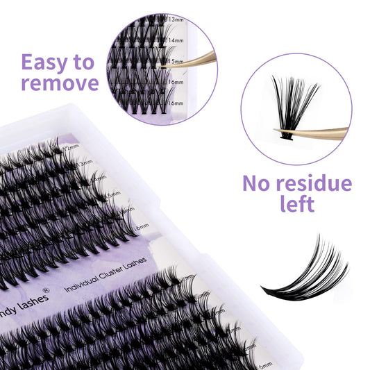 Individual Cluster Lashes 30D/40D Mixed Natural Eyelash Clusters