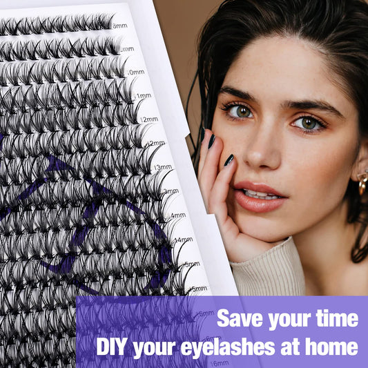 Individual Cluster Lashes 30D/40D Mixed Natural Eyelash Clusters