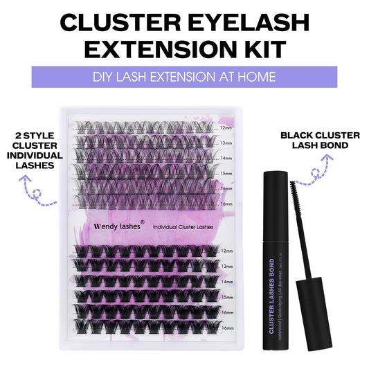 Individual Cluster Lashes 30D/40D Mixed Natural Eyelash Clusters