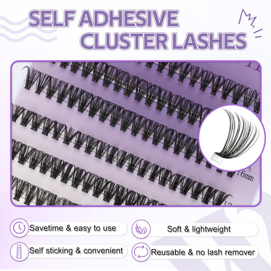 Individual Cluster Lashes 30D/40D Mixed Natural Eyelash Clusters