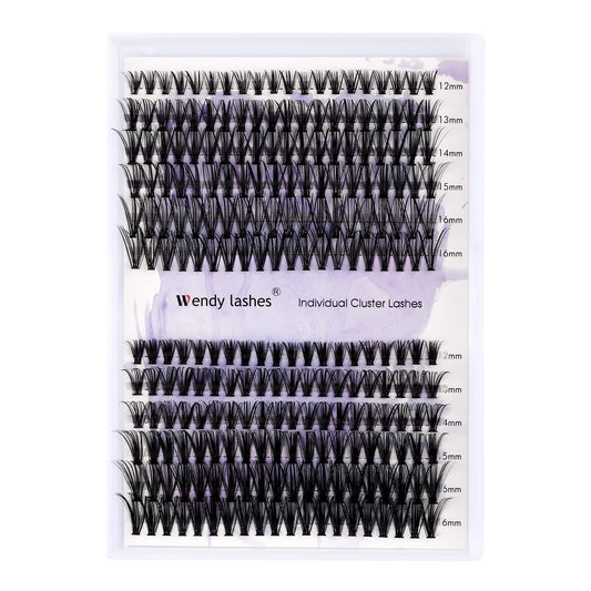 Individual Cluster Lashes 30D/40D Mixed Natural Eyelash Clusters