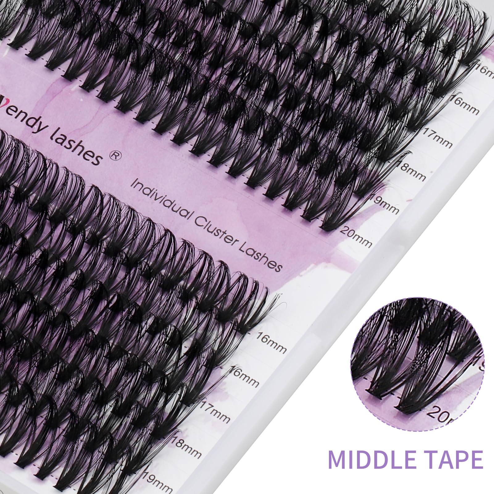 Individual Cluster Lashes 30D/40D Mixed Natural Eyelash Clusters