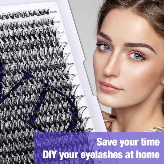 Individual Cluster Lashes 30D/40D Mixed Natural Eyelash Clusters