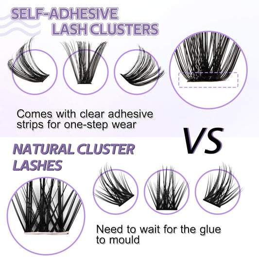 Individual Cluster Lashes 30D/40D Mixed Natural Eyelash Clusters