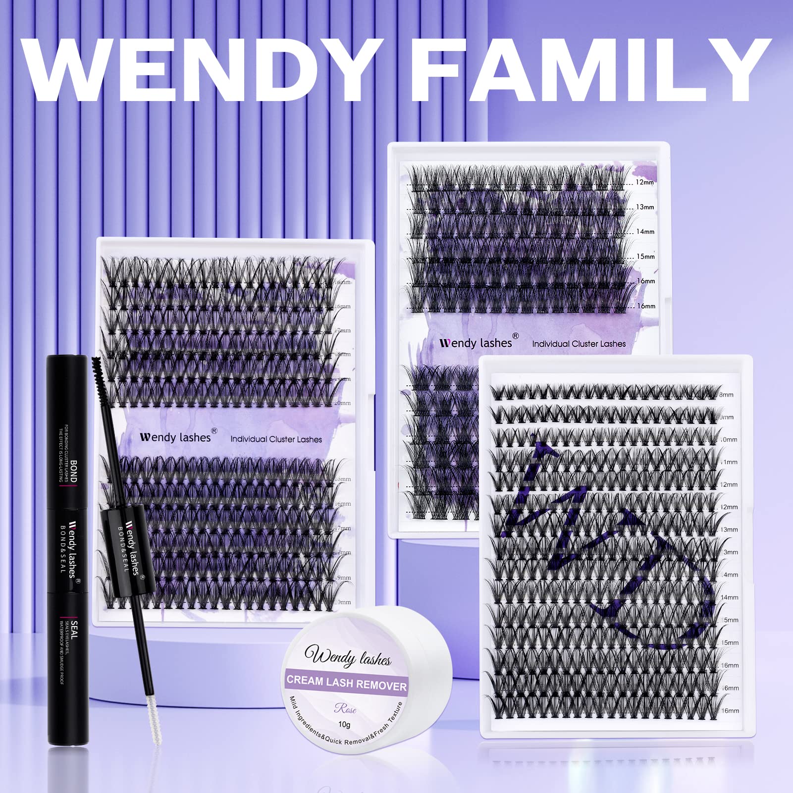 Individual Cluster Lashes 30D/40D Mixed Natural Eyelash Clusters