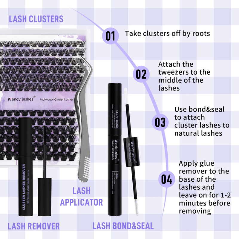 Natural Eyelash Clusters