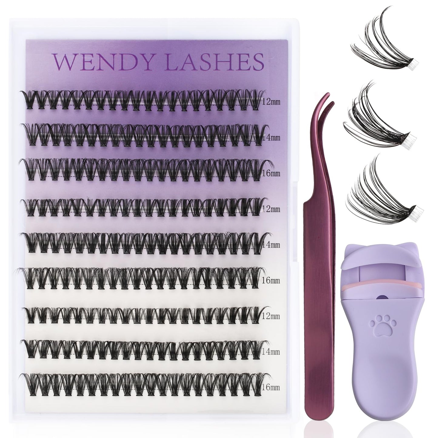 Individual Cluster Lashes 30D/40D Mixed Natural Eyelash Clusters
