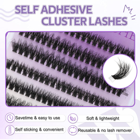 Individual Cluster Lashes 30D/40D Mixed Natural Eyelash Clusters