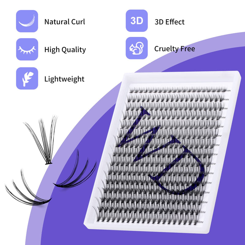 Natural Eyelash Clusters