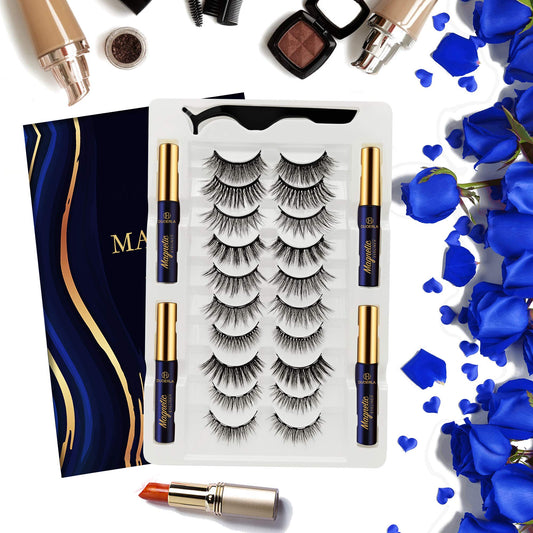 DUOERLA Magnetic Eyelashes Magnetic Lashes Natural