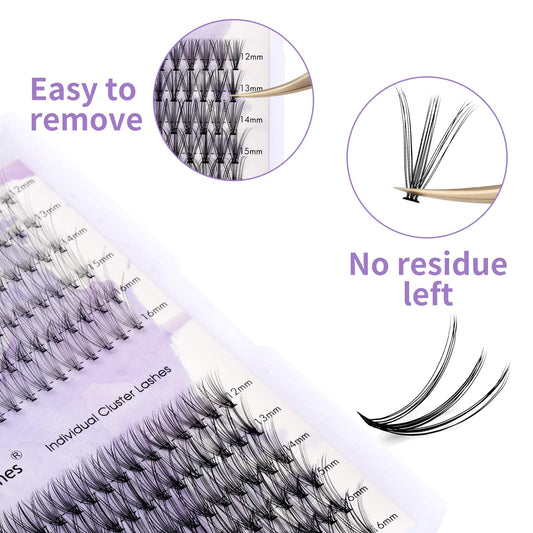 Individual Cluster Lashes 30D/40D Mixed Natural Eyelash Clusters