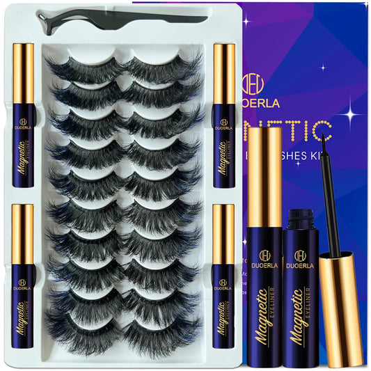 DUOERLA Magnetic Eyelashes Magnetic Lashes Natural