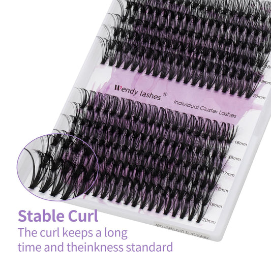 Individual Cluster Lashes 30D/40D Mixed Natural Eyelash Clusters