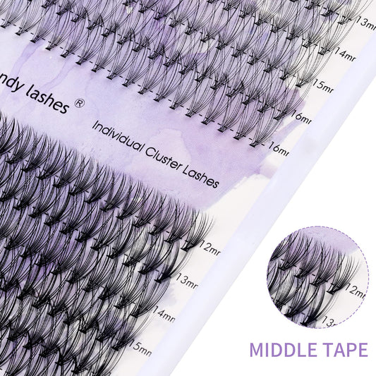 Individual Cluster Lashes 30D/40D Mixed Natural Eyelash Clusters